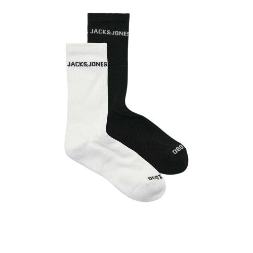 Front - Jack And Jones Mens Basic Logo Crew Socks (Pack of 2)