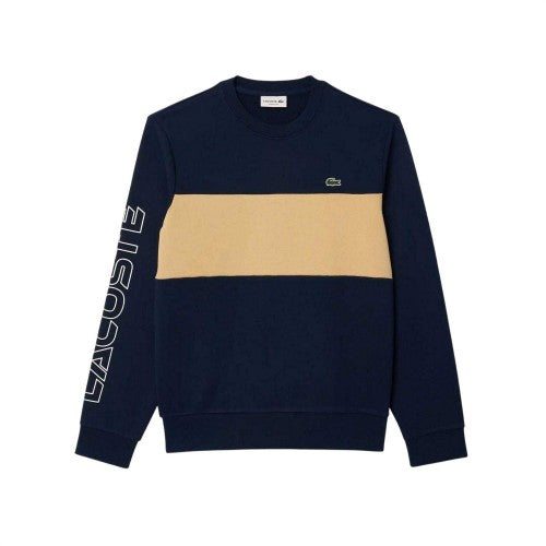 Front - Lacoste Mens Colour Block Classic Sweatshirt