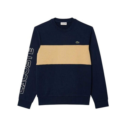 Front - Lacoste Mens Colour Block Classic Sweatshirt
