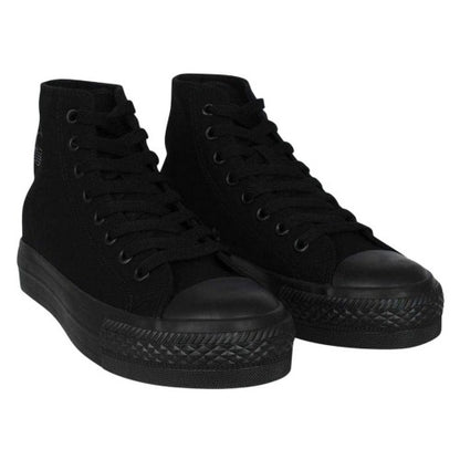 Front - SoulCal Womens/Ladies Canvas High-top Platform High Top Trainers