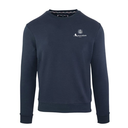 Front - Aquascutum Mens Crew Neck Regular Sweatshirt