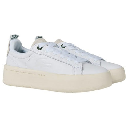 Front - Lacoste Womens/Ladies Carnaby Leather Platform Trainers