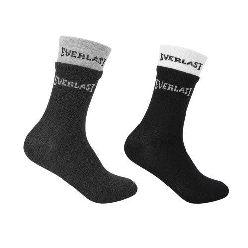 Front - Everlast Mens Ribbed Crew Socks (Pack of 2)