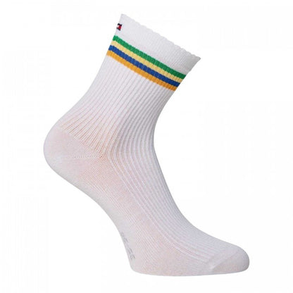 Front - Tommy Hilfiger Womens/Ladies Striped Crew Socks (Pack of 2)