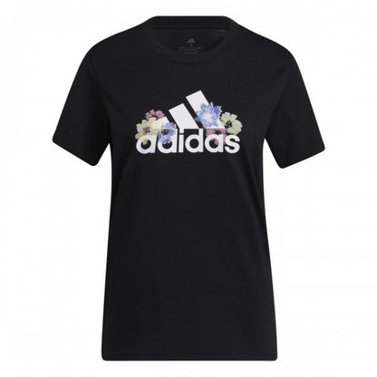 Front - Adidas Womens/Ladies Floral T-Shirt