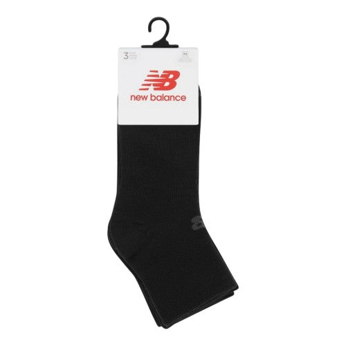 Front - New Balance Mens Ankle Socks (Pack of 3)