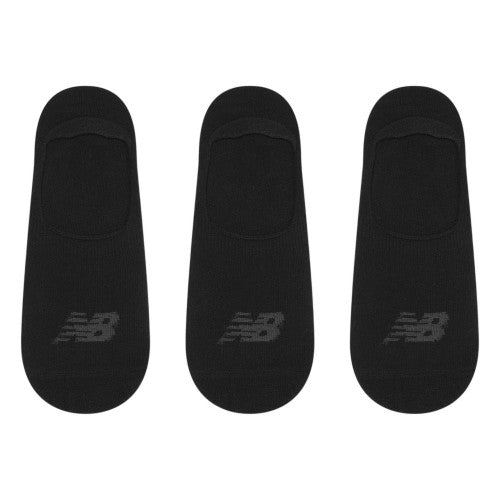 Front - New Balance Unisex Adult No-Show Socks (Pack of 3)