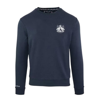 Front - Aquascutum Mens Crest Crew Neck Regular Sweatshirt