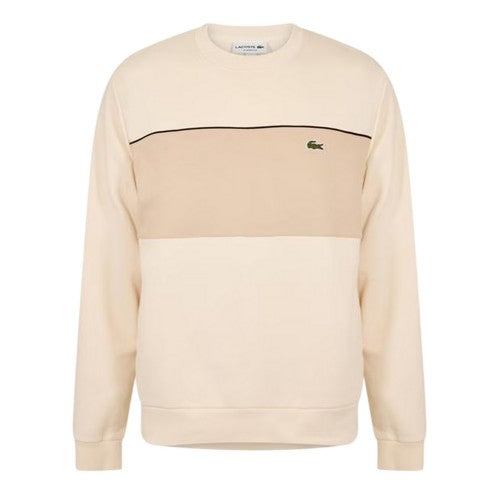 Front - Lacoste Mens Colour Block Sweatshirt