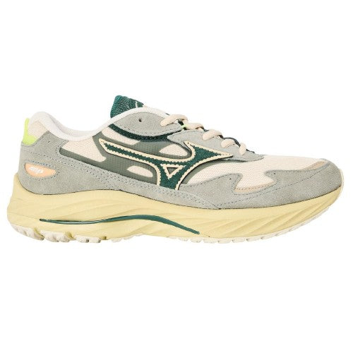 Front - Mizuno Mens Wave Rider Beta Sportstyle Suede Trainers
