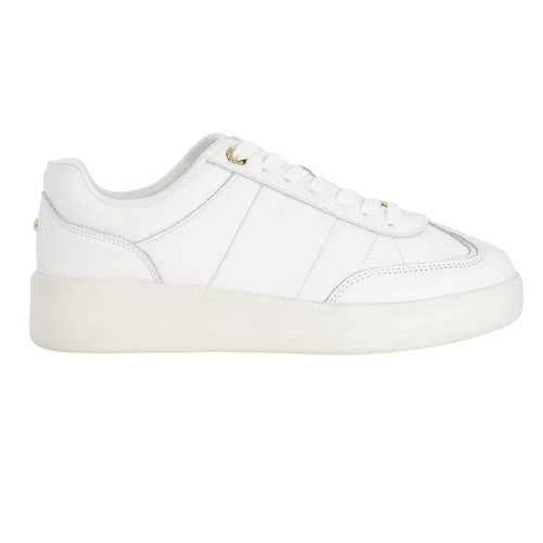 Front - Dune London Womens/Ladies Enticing Leather Flatform Trainers