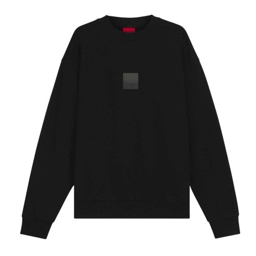 Front - Hugo Mens Logo Drop Shoulder Regular Sweatshirt
