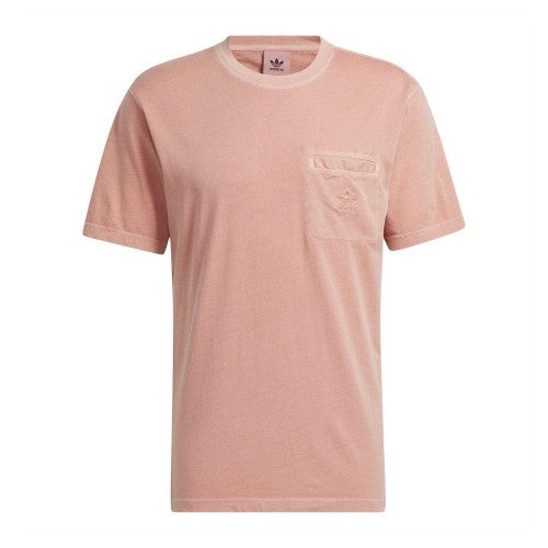 Front - Adidas Mens Essentials Dyed Pocket T-Shirt