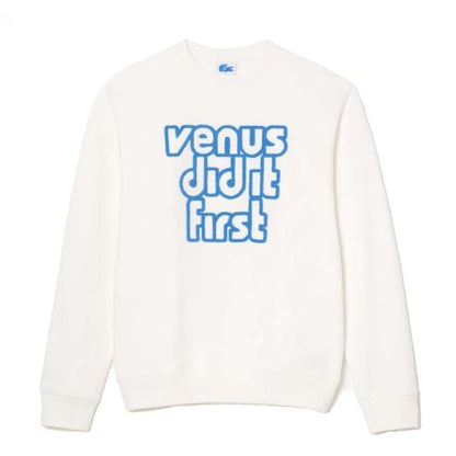 Front - Lacoste Womens/Ladies Fleece Oversized Sweatshirt