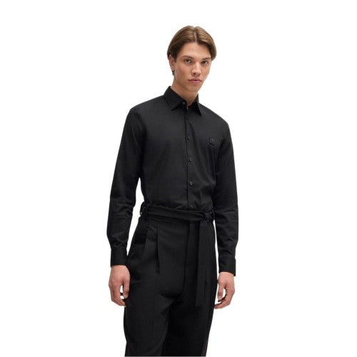 Front - Hugo Mens Ermo Organic Cotton Shirt