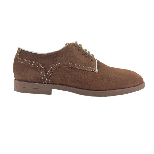 Front - Firetrap Mens Arthur Suede Low Block Heel Derby Shoes