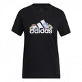 Front - Adidas Womens/Ladies Floral T-Shirt