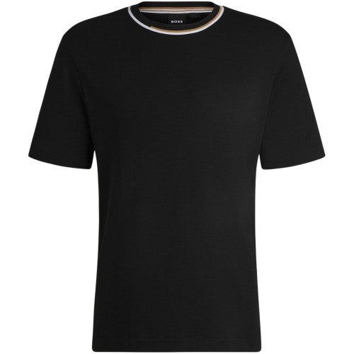 Front - Boss Mens Thompson 30 Striped T-Shirt