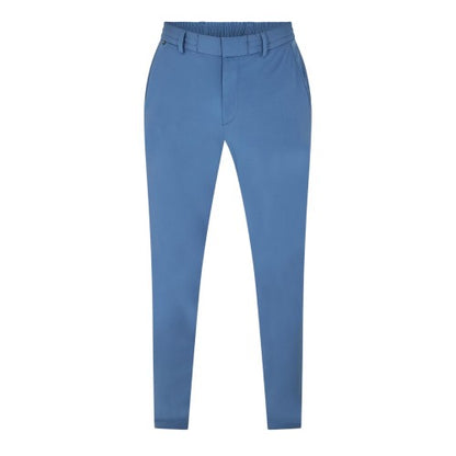 Front - Boss Mens Genius Elasticated Waist Slim Chinos