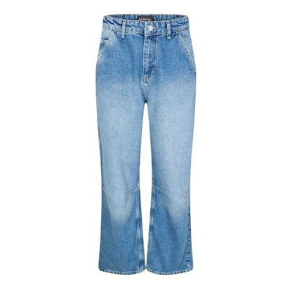 Front - Kangol Womens/Ladies Denim Patch Boyfriend Jeans