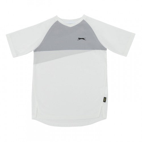 Front - Slazenger Childrens/Kids Court Colour Block Logo T-Shirt