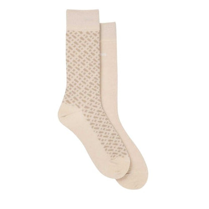 Front - Boss Mens Monogram Crew Socks