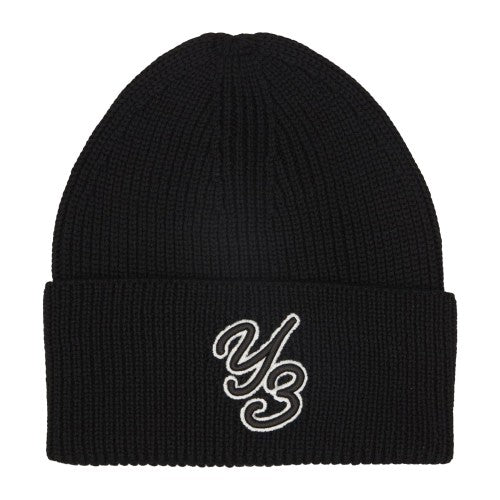 Front - Y-3 Logo Wool Beanie