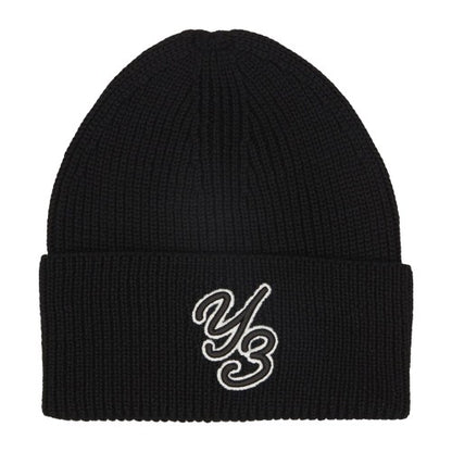 Front - Y-3 Logo Wool Beanie
