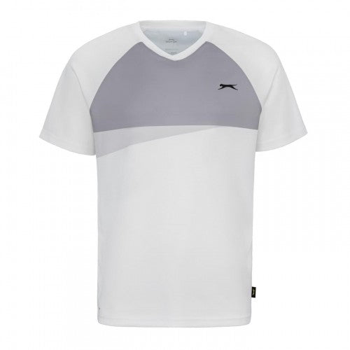 Front - Slazenger Mens Colour Block Logo Tennis T-Shirt