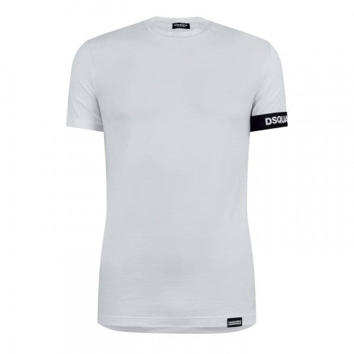 Front - DSquared2 Mens Logo Stretch T-Shirt