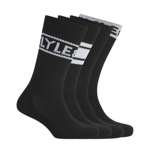Front - Lyle & Scott Mens Ackley Crew Socks