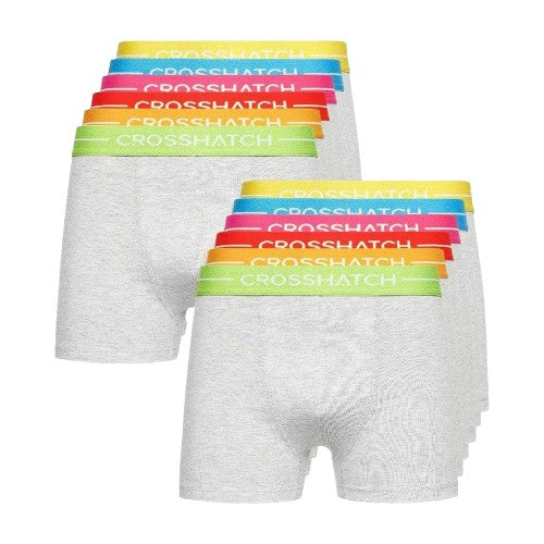 Front - Crosshatch Mens Astral Boxer Shorts (Pack of 12)