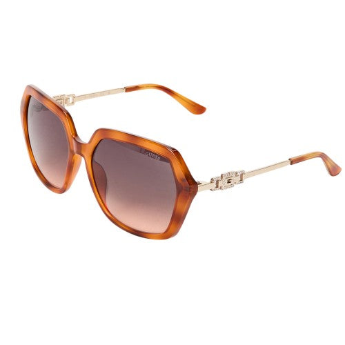 Front - Guess Womens/Ladies Hexagon Oversized Sunglasses