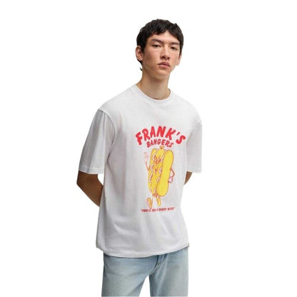 Front - Hugo Mens Genie Crew Neck Regular T-Shirt