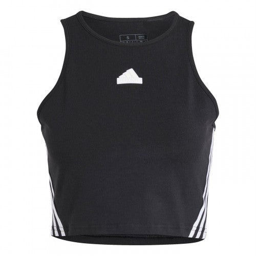 Front - Adidas Womens/Ladies Future Icons 3 Stripes Slim Tank Top