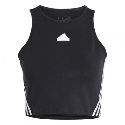 Front - Adidas Womens/Ladies Future Icons 3 Stripes Slim Tank Top