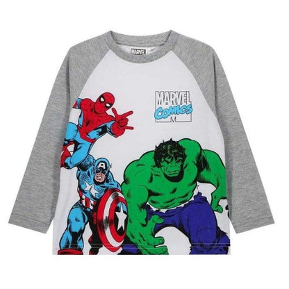 Front - Avengers Childrens/Kids Raglan Long-Sleeved T-Shirt
