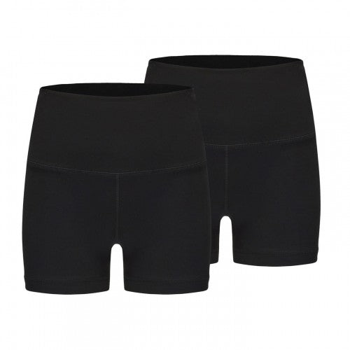 Front - Slazenger Womens/Ladies Snug Fit Yoga Shorts (Pack of 2)