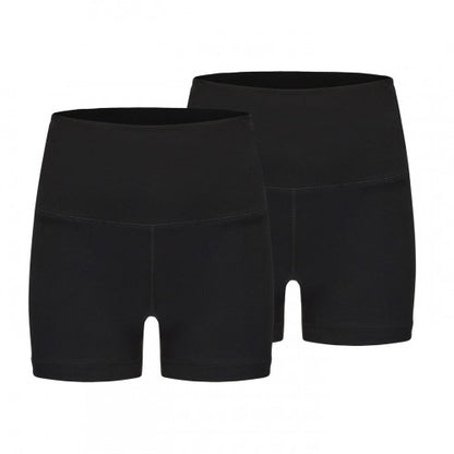 Front - Slazenger Womens/Ladies Snug Fit Yoga Shorts (Pack of 2)