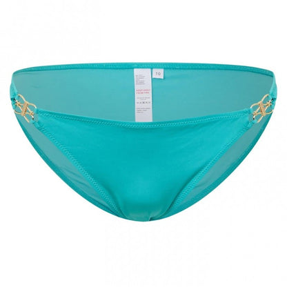 Front - Biba Womens/Ladies Kayla Gold Ring Mid Rise Bikini Bottoms