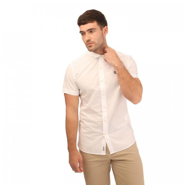 Front - Timberland Unisex Adult Eastham River Poplin Stretch Shirt