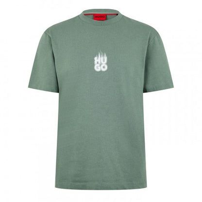 Front - Hugo Mens Flame Logo T-Shirt