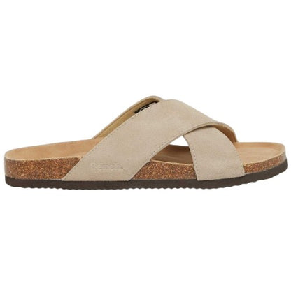 Front - Bench Unisex Adult Peel Open Suede Slides