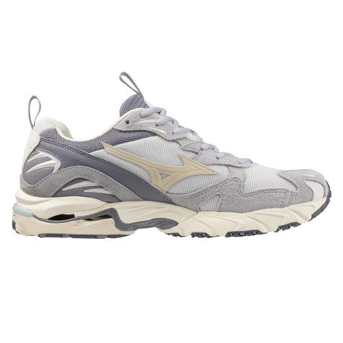 Front - Mizuno Mens Wave Rider 10 Sportstyle Leather Trainers