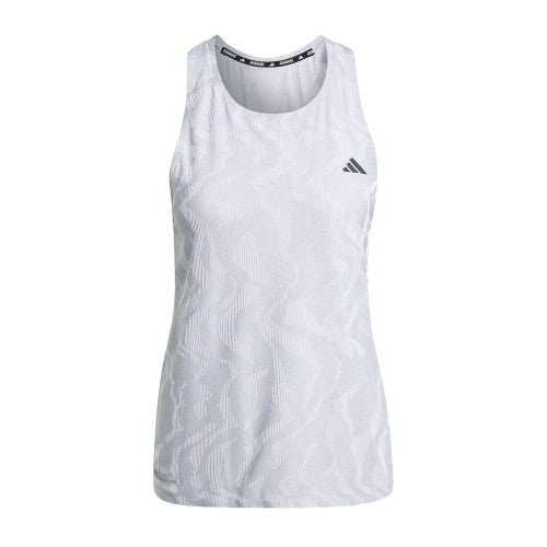 Front - Adidas Womens/Ladies Ultimate Geometric Pattern Breathable Sleeveless Tank Top