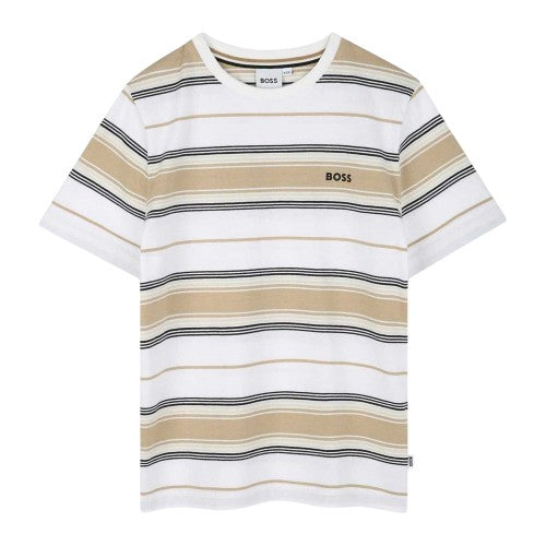 Front - Boss Childrens/Kids Stripe T-Shirt