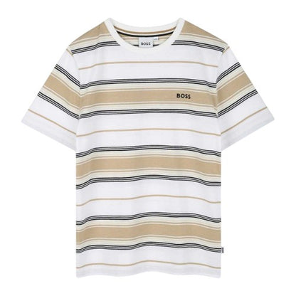 Front - Boss Childrens/Kids Stripe T-Shirt