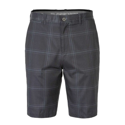 Front - Slazenger Mens Checked Golf Shorts