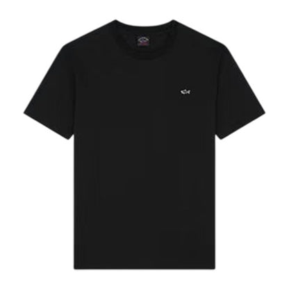 Front - Paul & Shark Mens Badge Cotton Crew Neck Regular T-Shirt