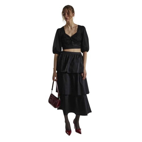 Front - Glamorous Womens/Ladies Tiered Midi Skirt